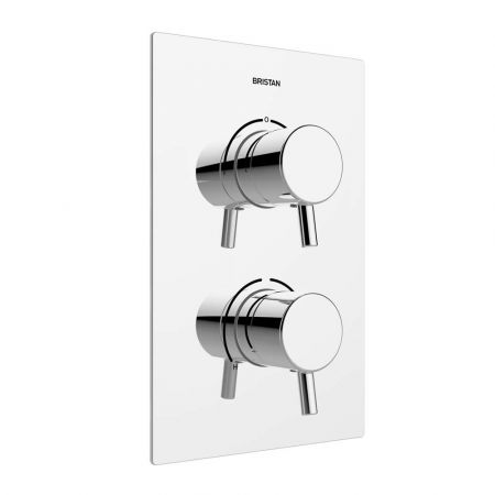 Bristan Prism Dual Control Recessed Valve with Two Outlets