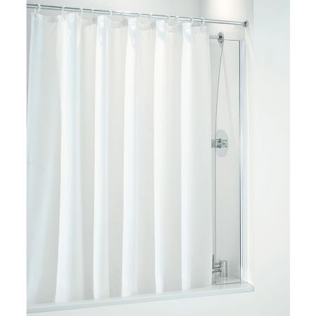 Coram 250mm Shower Curtain Screen White, Small Shower Curtain