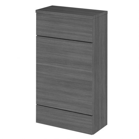 Hudson Reed Fusion 864mm x 600mm WC Unit & Top - Anthracite Woodgrain