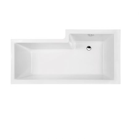 Hudson Reed Amelia Contemporary Square Shower Bath 1700mm x 850mm - Left Hand