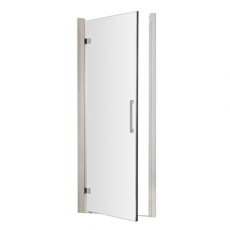 Hudson Reed Apex Hinged Shower Door 800mm - Rounded Handle