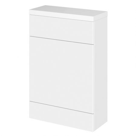 Hudson Reed Fusion Slimline 600mm WC Unit & WC Top - Gloss White