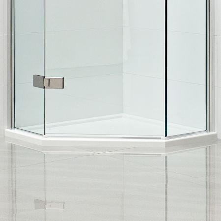 Roman Neo Angle Shower Tray 900mm x 900mm - White