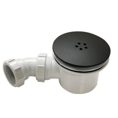 Hi-Flow Shower Waste 90mm - 40mm Outlet - Matt Black