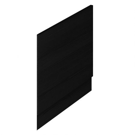 Hudson Reed Fusion Square Shower Baths 700mm Front Panels - Charcoal Black Woodgrain