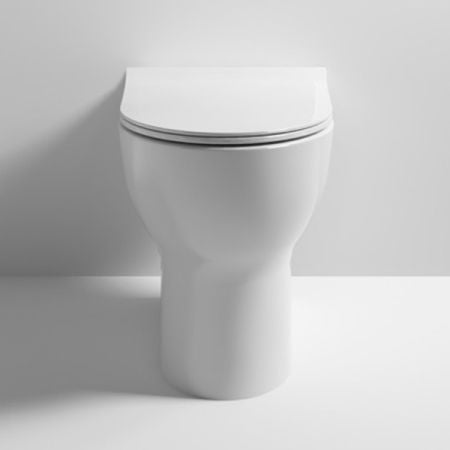 Nuie Freya Round Back To Wall Toilet & Soft Close Seat