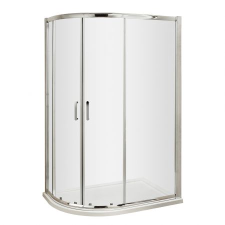 Nuie Pacific 1200mm x 800mm Offset Quadrant Enclosure - Rounded Handle