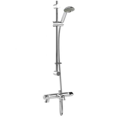 Inta Plus Thermostatic Bath Shower Mixer with Sliding Rail Kit and Deck Mounting Legs