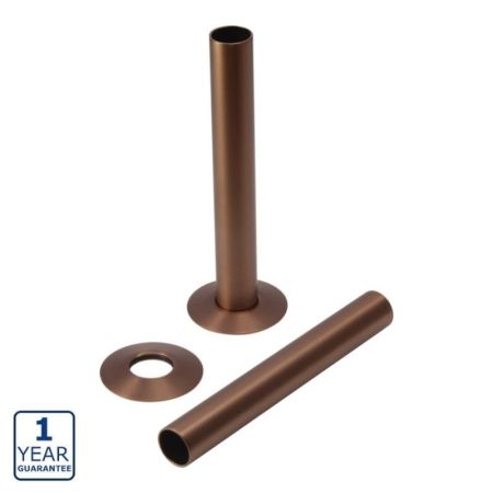 Serene 18mm Radiator Pipe Sleeves - Brushed Bronze