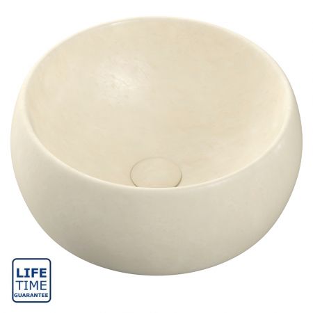 Serene Runswick 400mm Ceramic Washbowl - Stone Effect