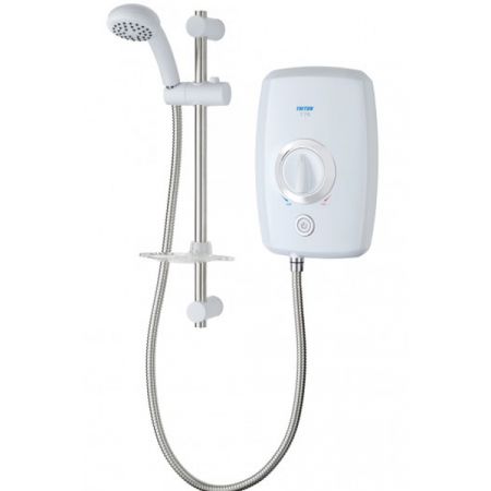 Triton T75 Electric Shower 9.5kw White and Chrome