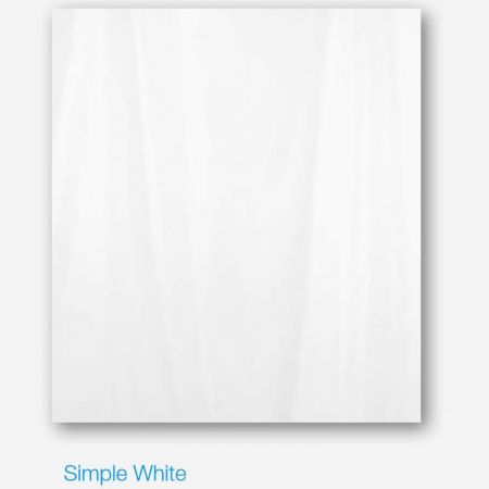 Vinyl White Shower Curtain 1800mm Wide x 1800mm High 