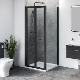 Aqua i 6 Black Shower Side Panel 700mm x 1900mm High
