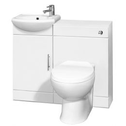 Nuie Sienna Cloakroom Furniture Pack without Tap