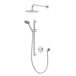 Aqualisa Quartz Classic Smart Digital Shower Concealed with Adjustable and Fixed Wall Head - HP/Combi