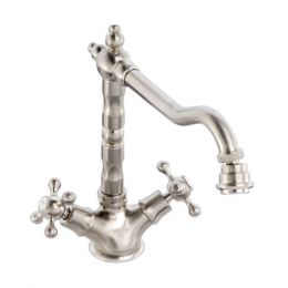 Abode Melford 1 Tap Hole Monobloc Sink Mixer - Brushed Nickel