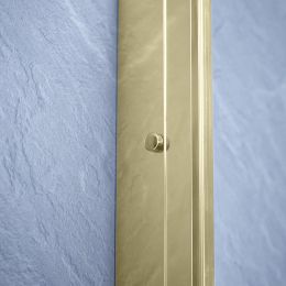 Aqua i 6 25mm Profile Extension - 1900mm High - Brushed Brass