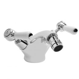 BC Designs Victrion Lever Mono Bidet Mixer Tap with Pop Up Waste - Brushed Chrome