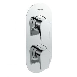Bristan Hourglass Two Outlet Recessed Concealed Shower Mixer With Diverter - Chrome