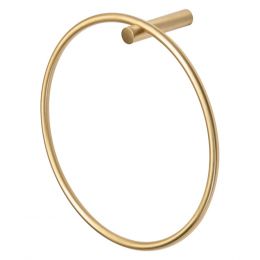 Serene Coby Wall Mounted Towel Ring - Brushed Brass