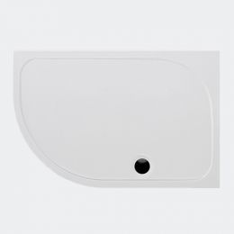 Coram Stone Resin Shower Tray Offset Quadrant 1200mm x 900mm - Left Hand