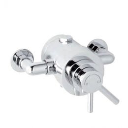 Eastbrook Exposed Single Outlet Thermostatic Lever Handle Shower Mixer - Chrome