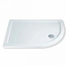 Eastbrook Volente Low Profile Right Handed Offset Quadrant Shower Tray 900mm x 700mm