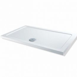 Elements Low profile shower trays Stone Resin Rectangle 1000mm x 900mm Flat top