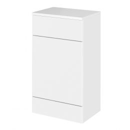 Hudson Reed Fusion 864mm x 500mm WC Unit & Top - Gloss White