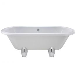 Hudson Reed Kingsbury Double Ended Freestanding Bath 1500mm x 745mm with Deacon Legs