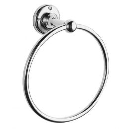 Hudson Reed Traditional Towel Ring - Chrome