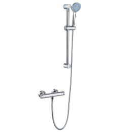 JTP Torre Shower Valve with Slider Rail and Front Fixing Brackets - Chrome