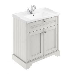 Hudson Reed Old London 800mm Cabinet & 1TH Basin - Timeless Sand