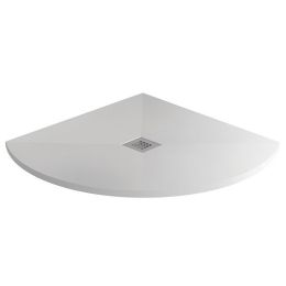 MX Silhouette Anti-Slip Ultra Low Profile Quadrant Shower Tray 800mm x 800mm - White 