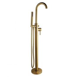Niagara Harrow Freestanding Bath Shower Mixer - Brushed Brass