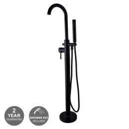 Noveua Clapham Freestanding Bath Shower Mixer - Matt Black
