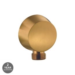 Noveua Round Outlet Elbow Brushed Brass