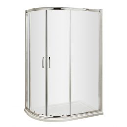 Nuie Pacific 1000mm x 800mm Offset Quadrant Enclosure - Rounded Handle