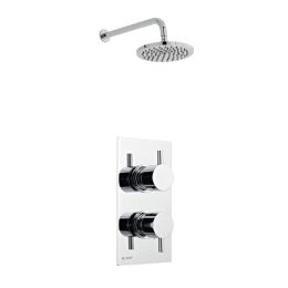 Kartell Plan Thermostatic Concealed Shower with Fixed Overhead Drencher