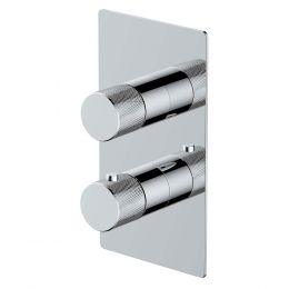 RAK Amalfi Two Outlet Concealed Thermostatic Shower Valve - Chrome