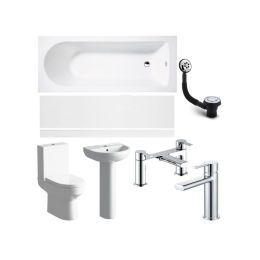 Serene Faro Full Suite with Bath & Chrome Finishes