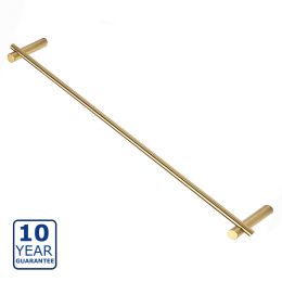 Serene Coby 45cm Wall Mounted Towel Rail - Brushed Brass