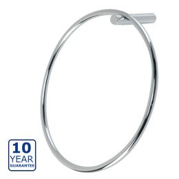 Serene Coby Wall Mounted Towel Ring - Chrome