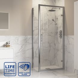 Serene Optimum Hinged Shower Door 760mm