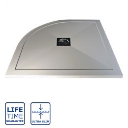 Serene Prism Ultra-Slim Offset Quadrant Left Hand Shower Tray 1000mm x 800mm