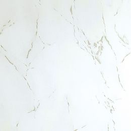 Storm PVC Splash Panel 1000mm Wide x 2400mm High x 10mm Depth - Carrara White Marble