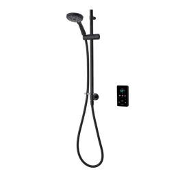 Triton Envi 9.0KW Electric Shower with Inline Wall Fed Shower Kit - Black 