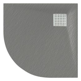 Veloce Duo Quadrant Shower Tray 900mm x 900mm - Grey