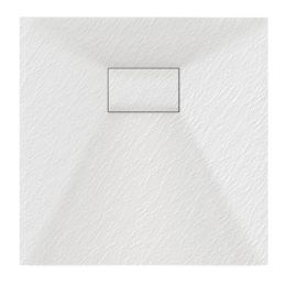 Veloce Uno Square Shower Tray 800mm x 800mm - White