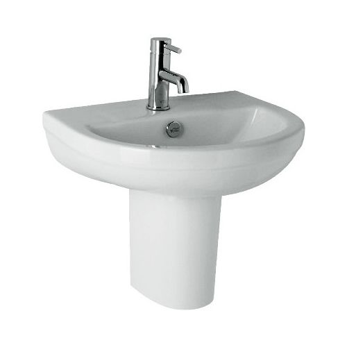 Kartell Revive 4 Piece Set Including Close Coupled Toilet with Seat and 510mm 1 Tap Hole Pedestal Basin 